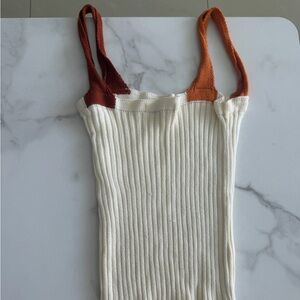 Stylish Ribbed Knit Tank Top